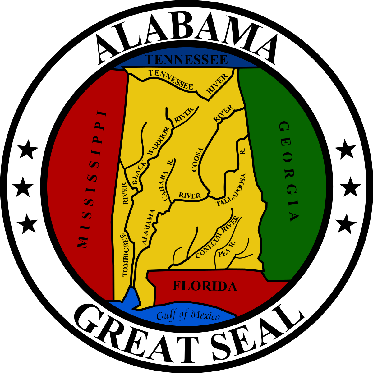 Official State Seal of Alabama