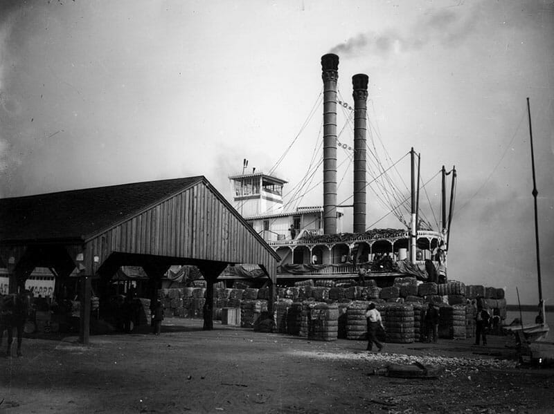 Mobile Wharf, 1895