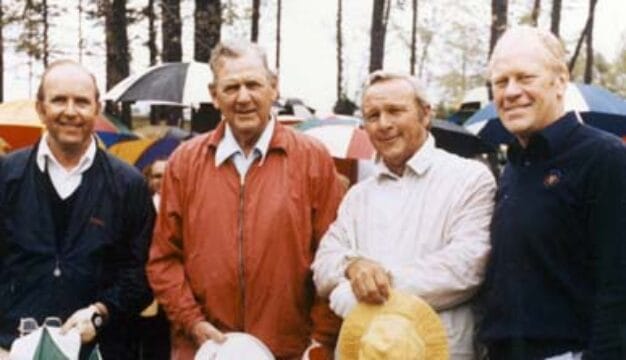 Elbert Jemison, Paul “Bear” Bryant, Arnold Palmer, and Pres. Gerald Ford