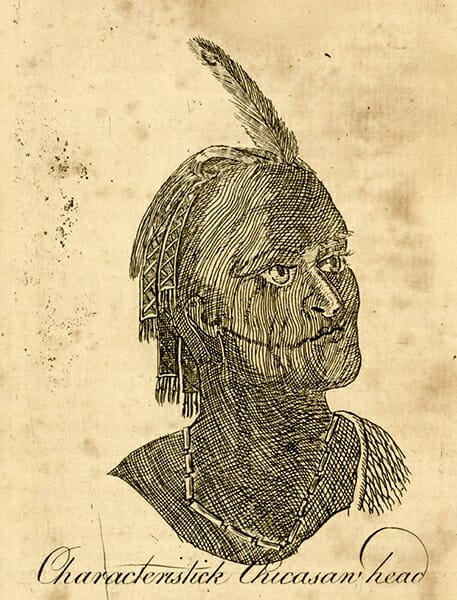 Sketch of Chickasaw Warrior, 1775