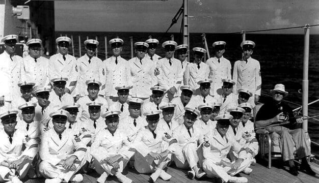 President Roosevelt Aboard the USS <em>Tuscaloosa,</em> 1940