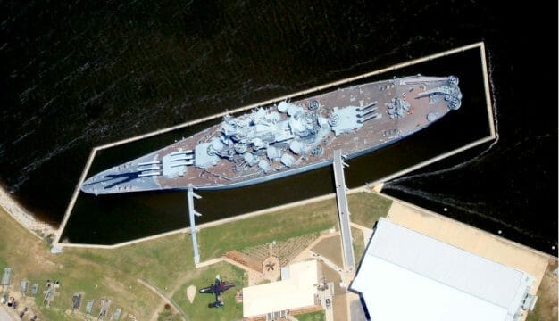USS <em>Alabama</em> Battleship Park, Aerial View