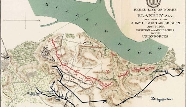 Battle of Fort Blakeley Map