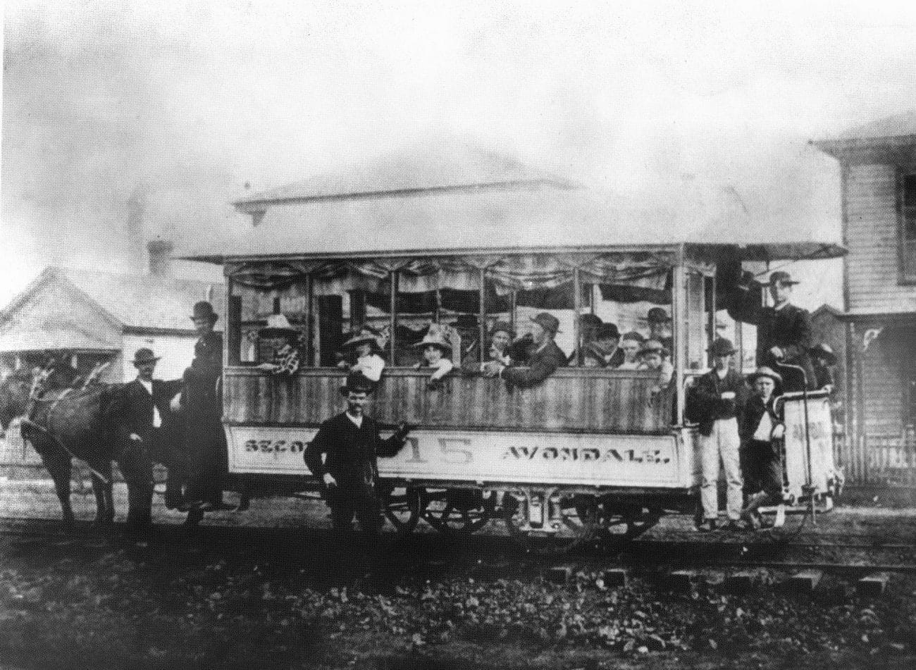 Birmingham Mule-drawn Streetcar, ca. 1887