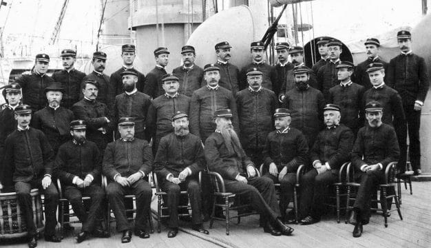 Officers of the USS <em>Chicago</em>