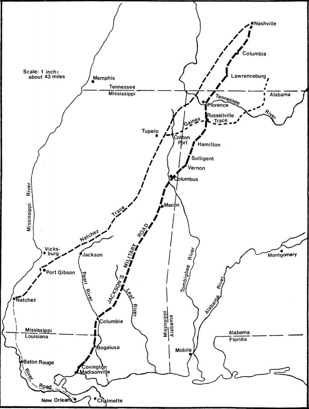 Jackson’s Military Road Map