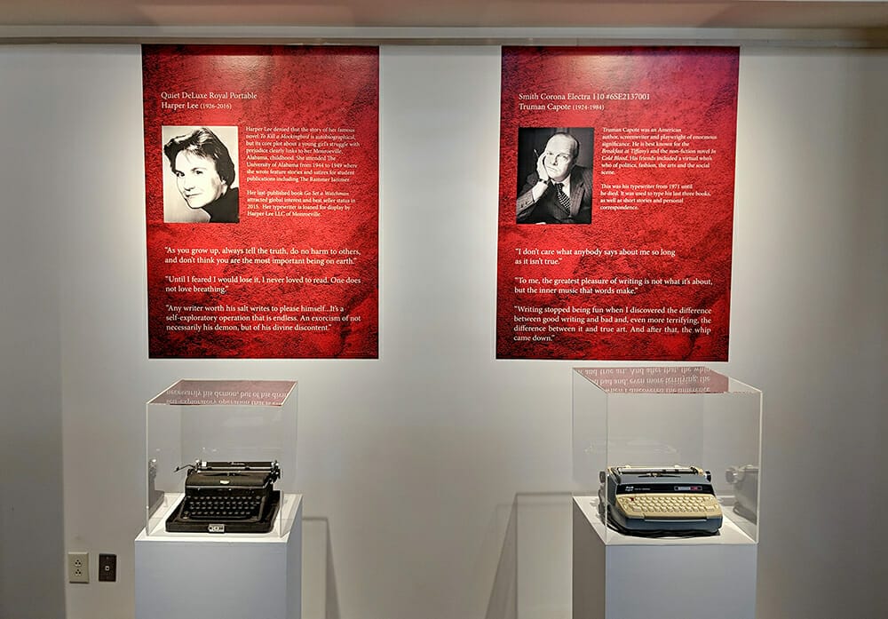 Harper Lee and Truman Capote Typewriters