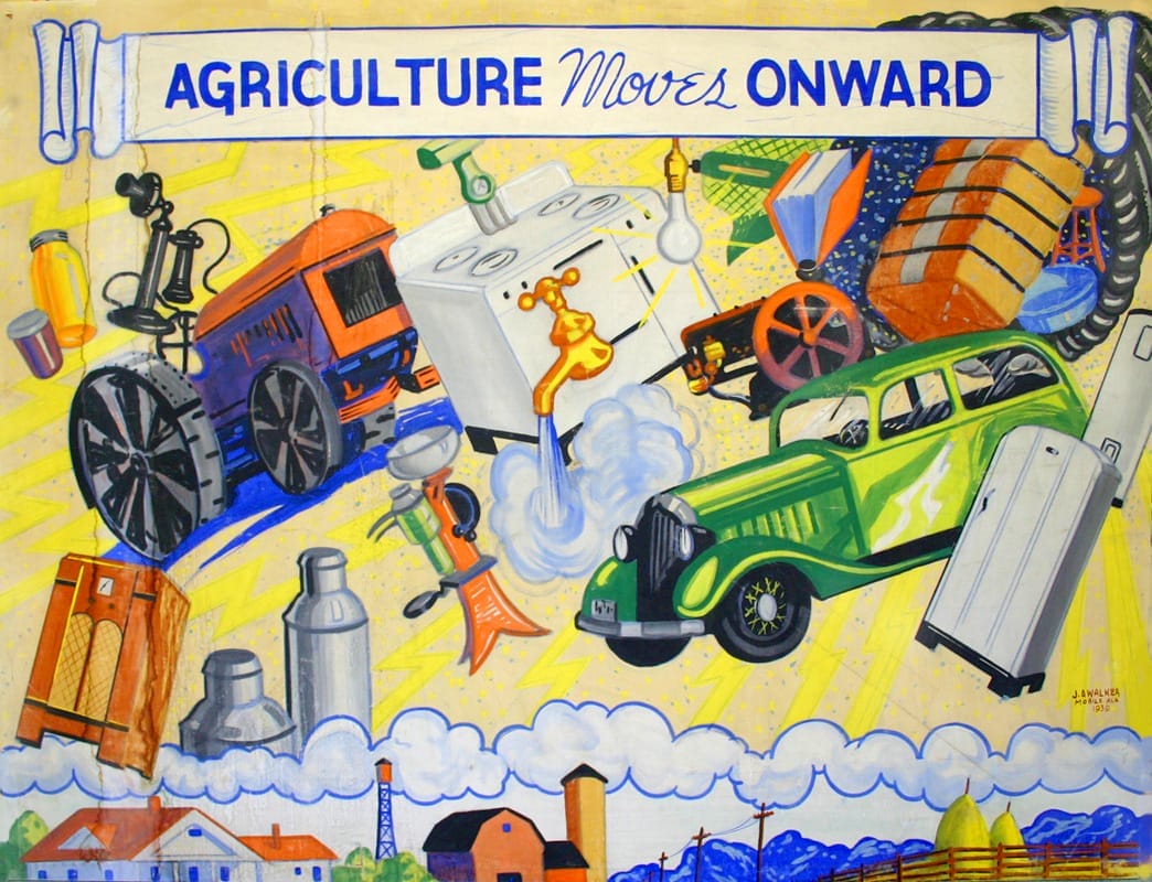 Modern Agricultural Innovations Mural