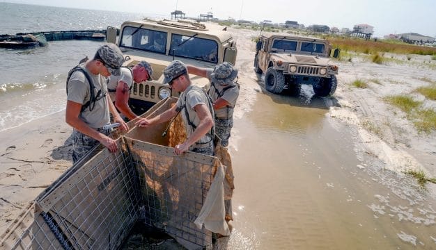 Guardsmen Protect Dauphin Island during the BP Oil Spill