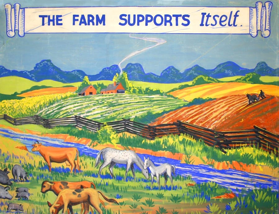 Self-Sufficient Farm Mural
