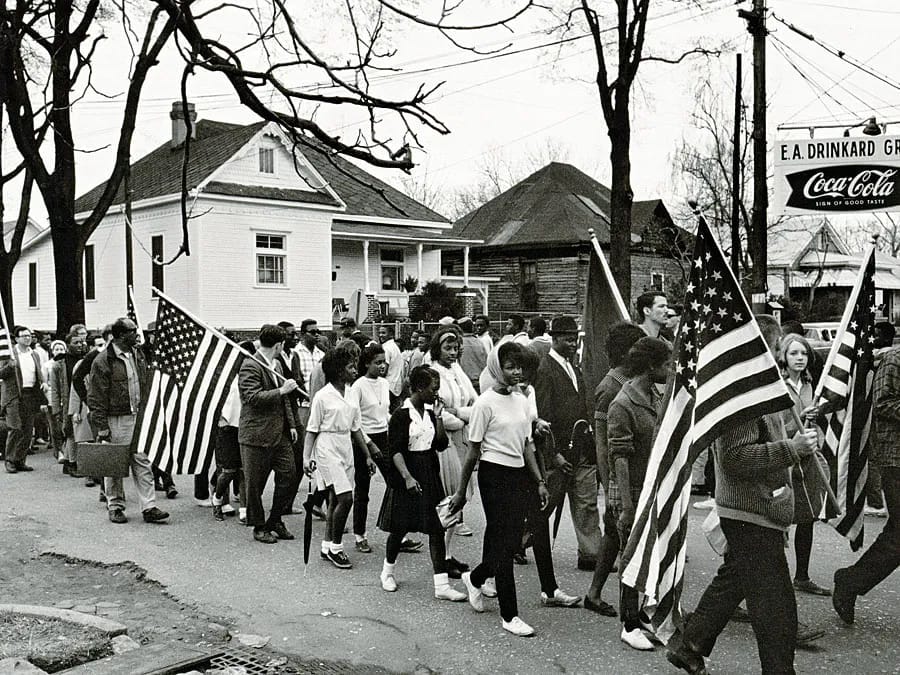 Marchers in Selma