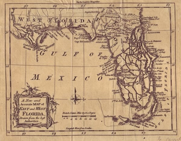East and West Florida, 1763