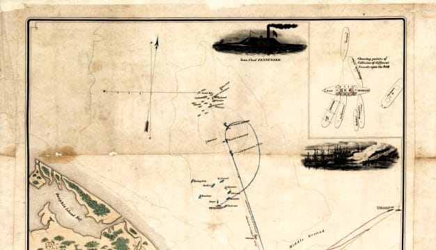 Battle of Mobile Bay Map