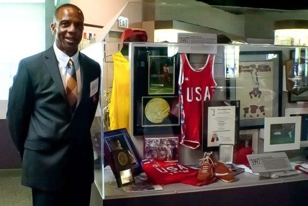 Willie Smith III with Olympics Exhibit