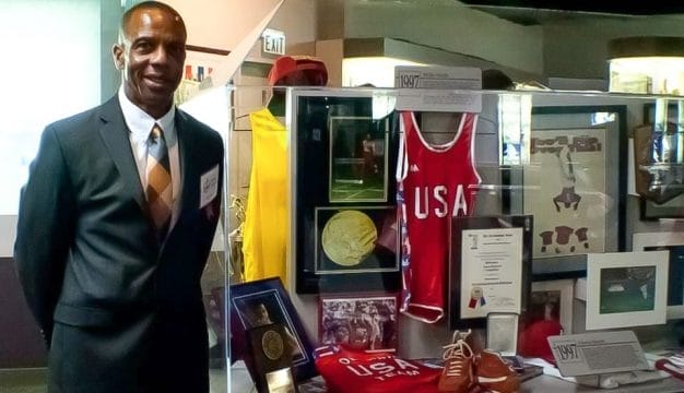 Willie Smith III with Olympics Exhibit